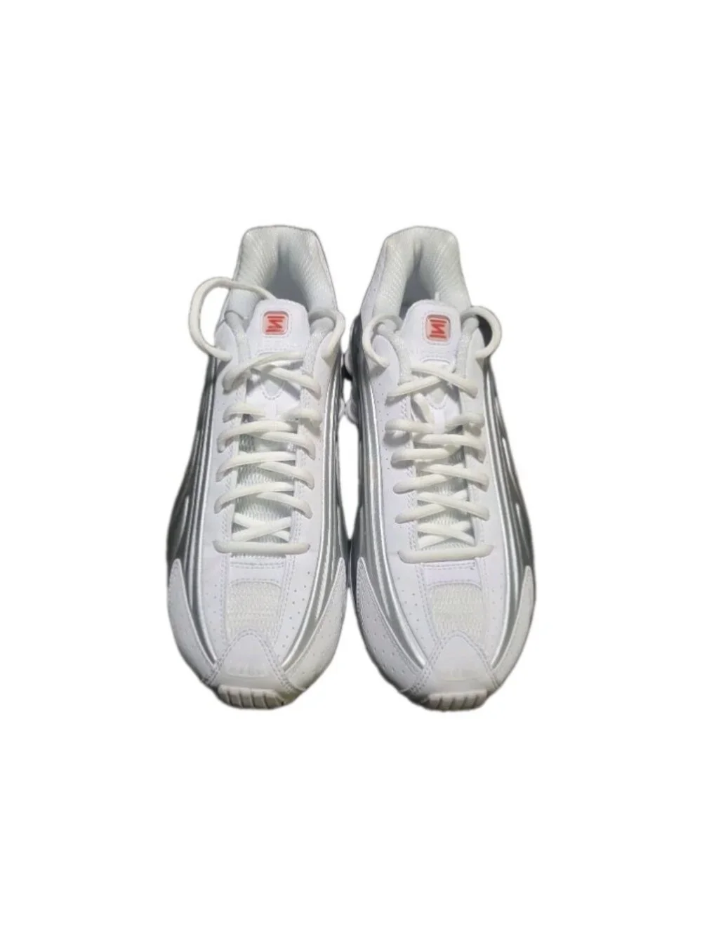 Nike Shox R4 White Metallic Silver HQ1988-101 Men’s Size 8.5